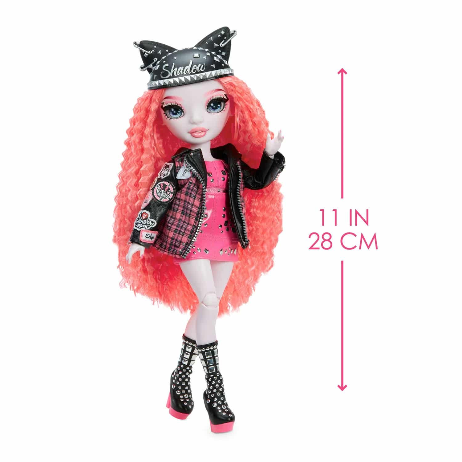 Rainbow Vision Shadow High Neon Shadow-Mara Pinkett (Neon Pink) Fashion Doll. 2 Designer Outfits Mix & Match Rock Band Accessories PLAYSET, Great Gift for Kids 6-12 Years Old & Collectors - Image 4
