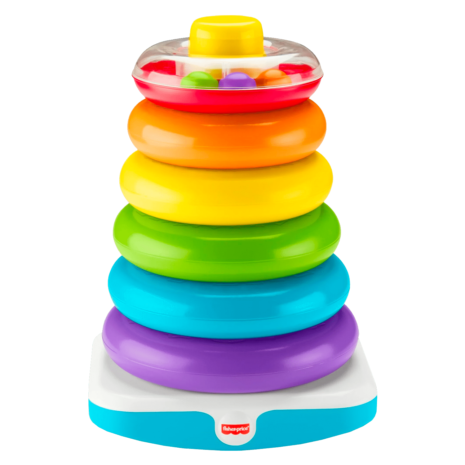 Fisher-Price Giant Rock-a-Stack Infant and Toddler Stacking Toy, 14+ Inches Tall