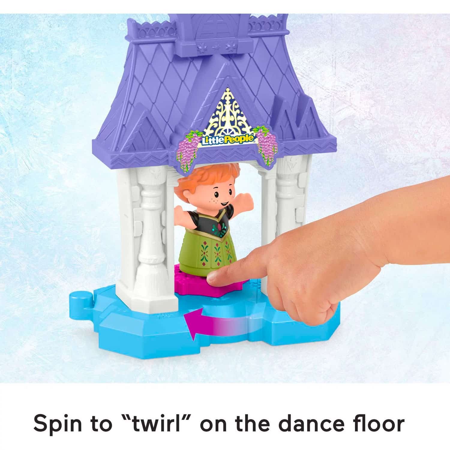 Disney Frozen Anna in Arendelle Little People Portable Playset with Figure for Toddlers - Image 3