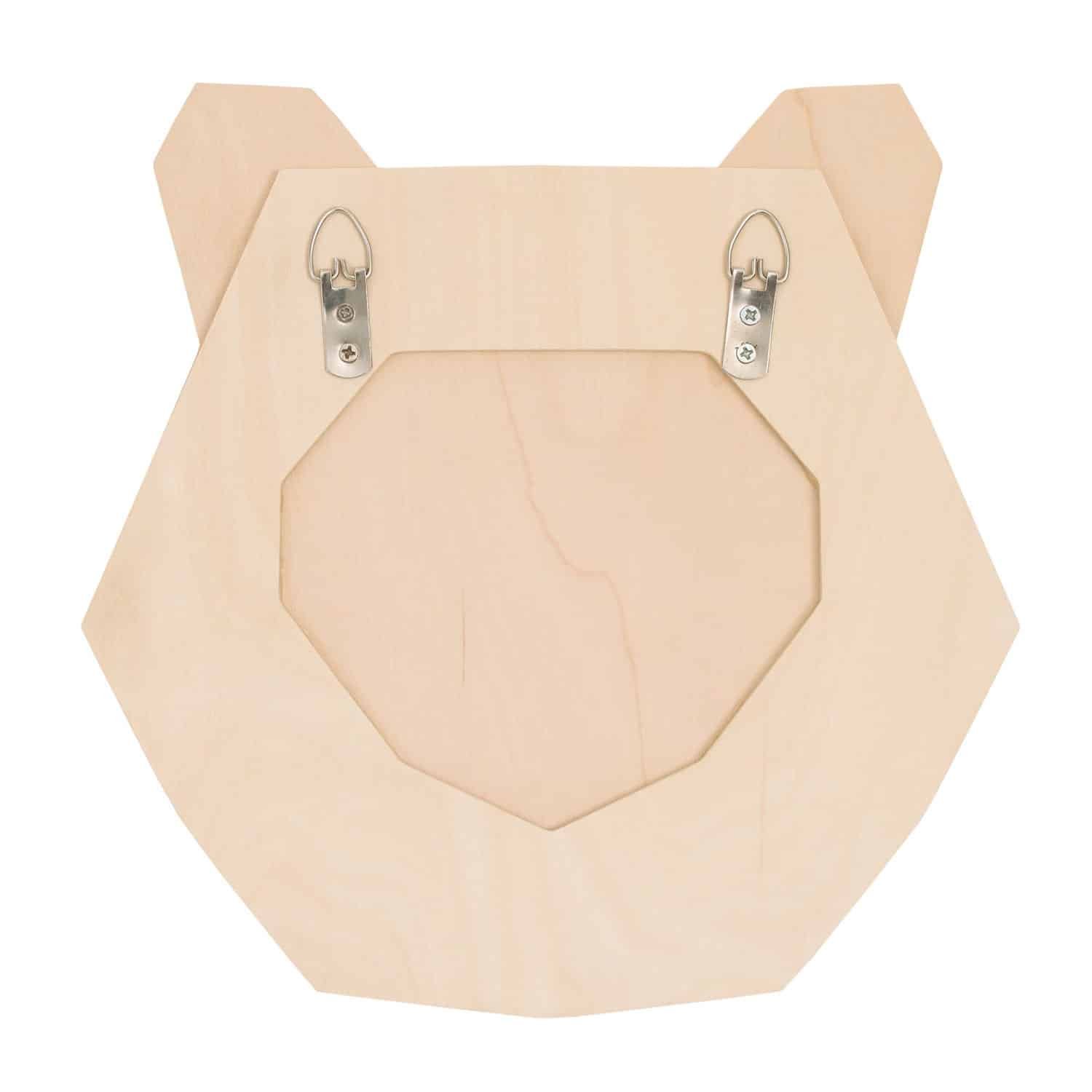 Little Love by NoJo Bear Head Layered Natural Wood Wall Décor - Image 4