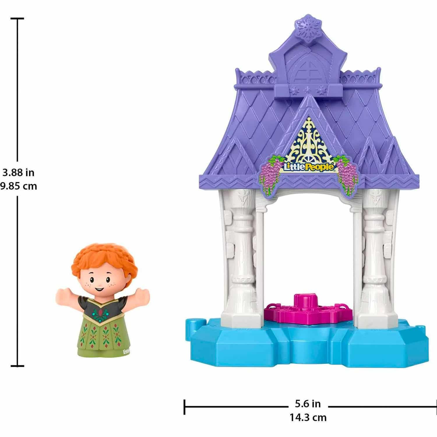 Disney Frozen Anna in Arendelle Little People Portable Playset with Figure for Toddlers - Image 4
